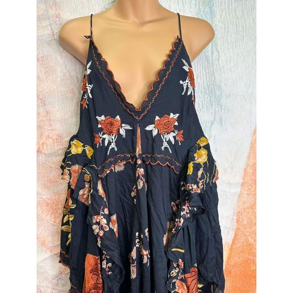 Free People Audrey Embroidered Maxi Dress - Picture 5 of 7
